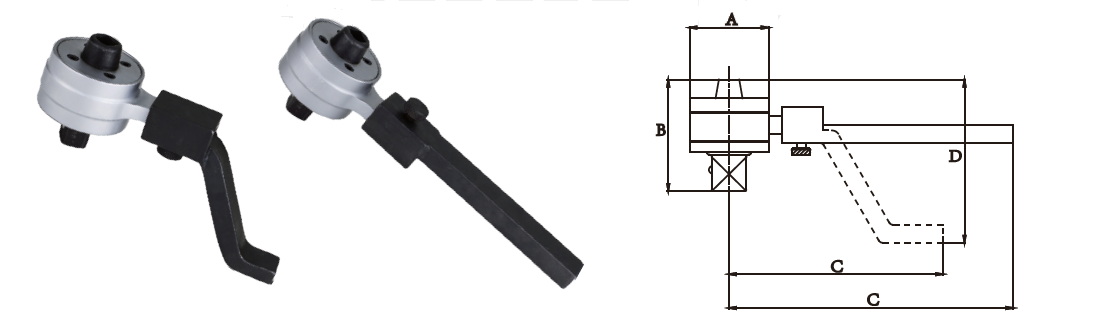 Momentomvandlare M3.31000, 1000 Nm, utv 3,3:1, 1/2" - 1"