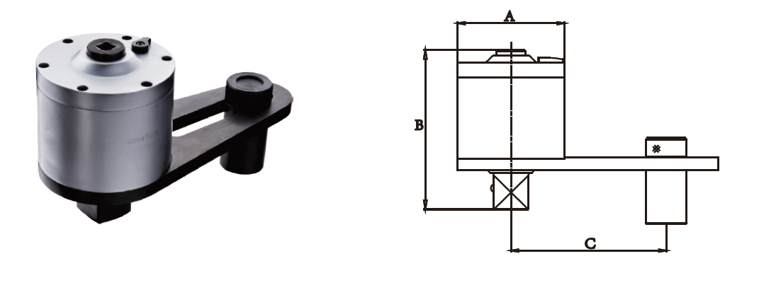 Momentomvandlare M256000, 6000 Nm, utv 25:1, 1/2" - 1 1/2"
