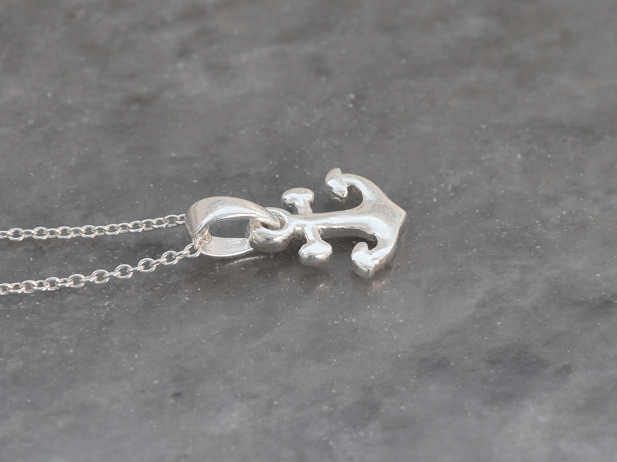 Ankare Halsband i Äkta 925 Silver, Sjöman eller Kapten Hänge, Båt Accessoar, Ankarsmycke - 3