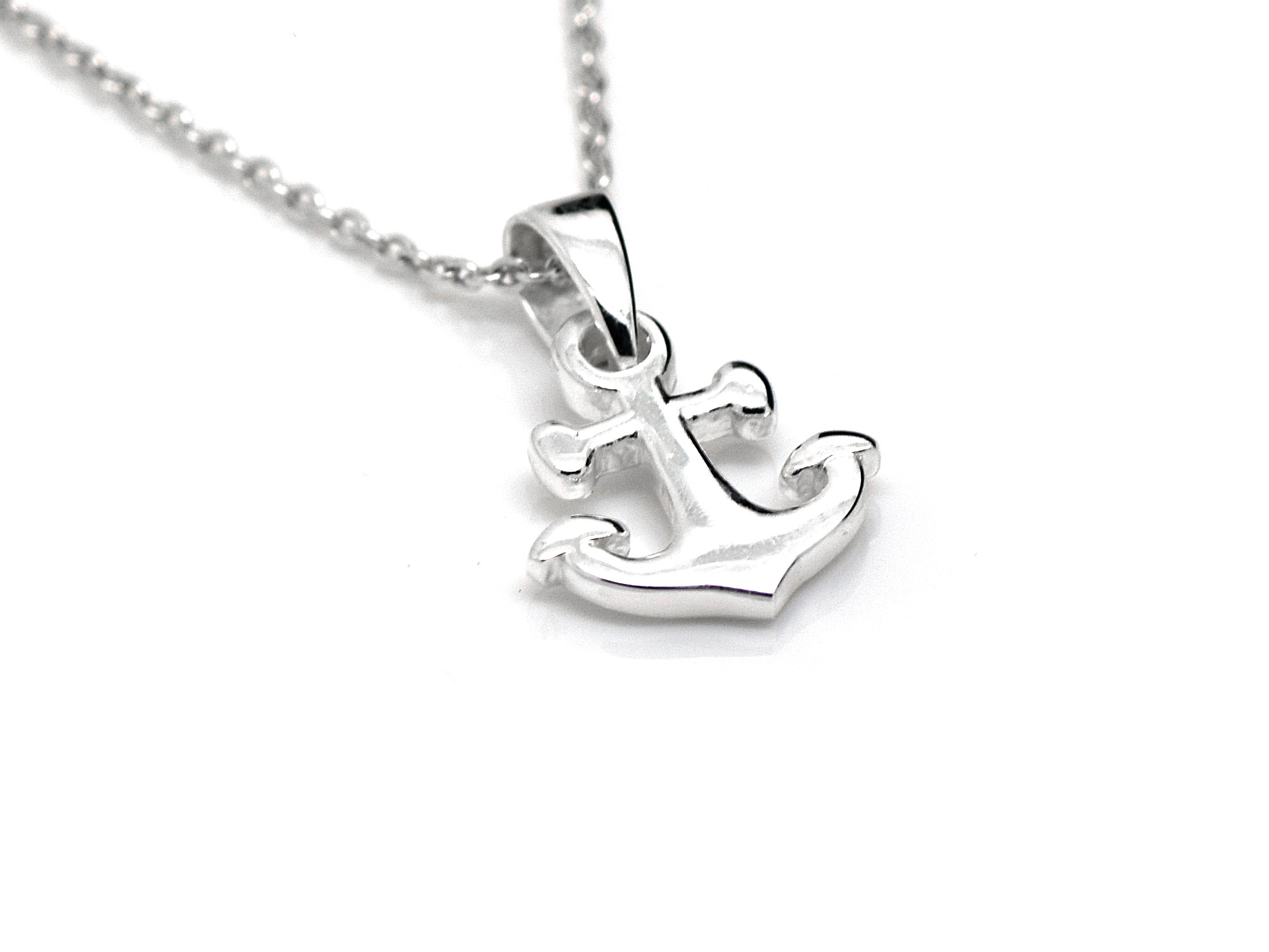 Ankare Halsband i Äkta 925 Silver, Sjöman eller Kapten Hänge, Båt Accessoar, Ankarsmycke