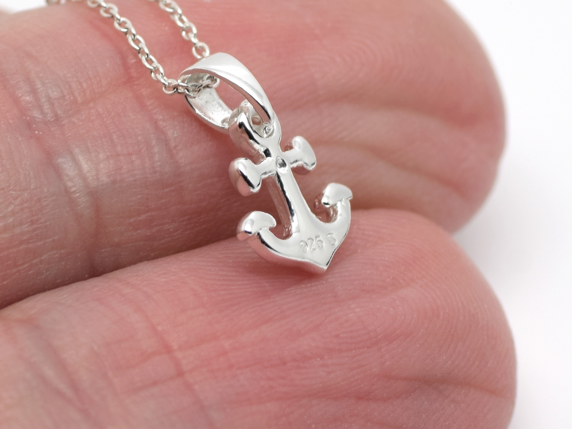 Ankare Halsband i Äkta 925 Silver, Sjöman eller Kapten Hänge, Båt Accessoar, Ankarsmycke - 4