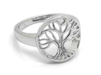 Livets Träd Ring i Äkta 925 Silver storlek 7, Visdom eller Kunskap Accessoar, Livsträd Smycke