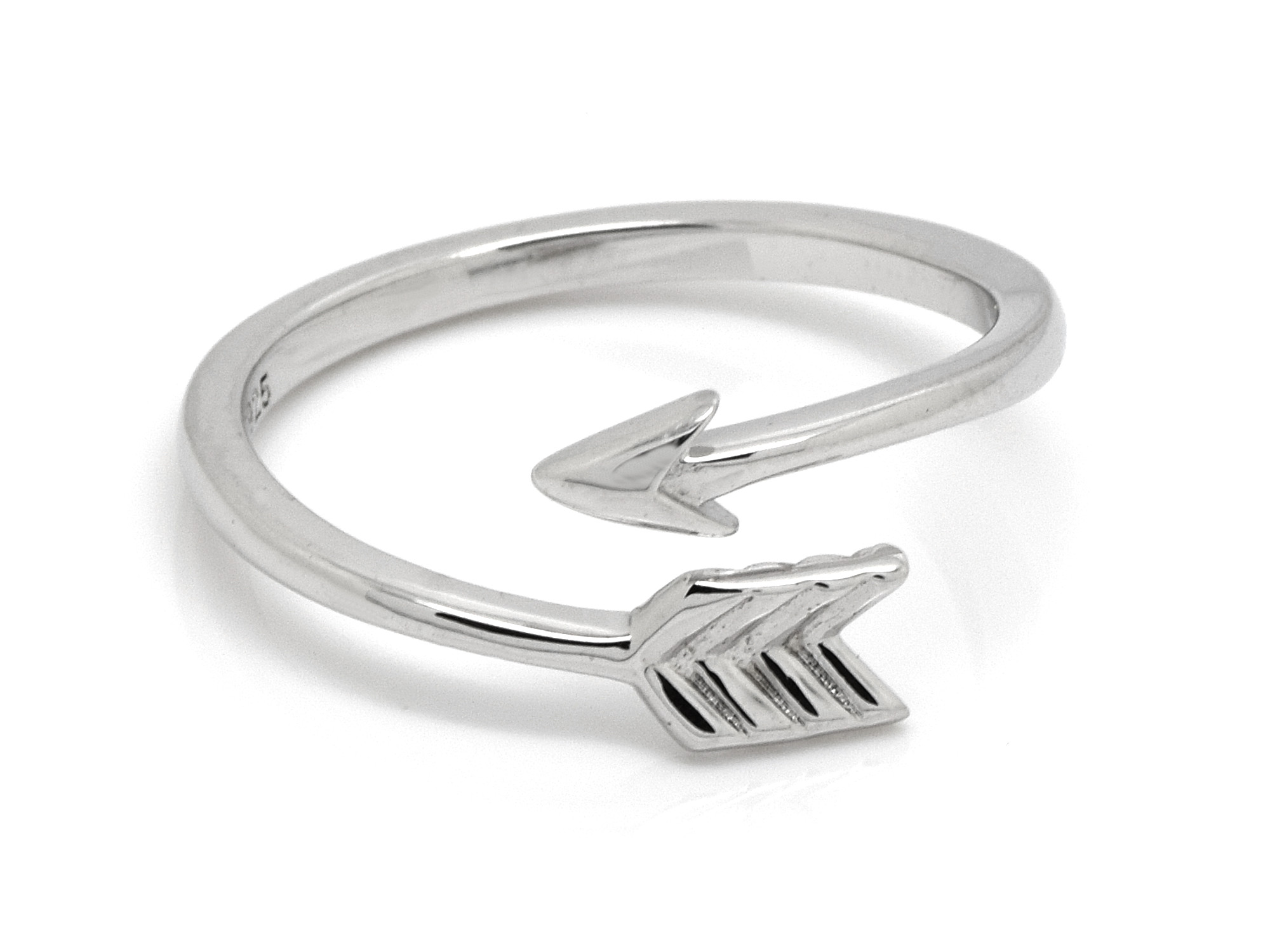 Pil Ring i Äkta 925 Silver storlek 7, Realistisk Vapen eller Pilskytte Accessoar, Pilsmycke
