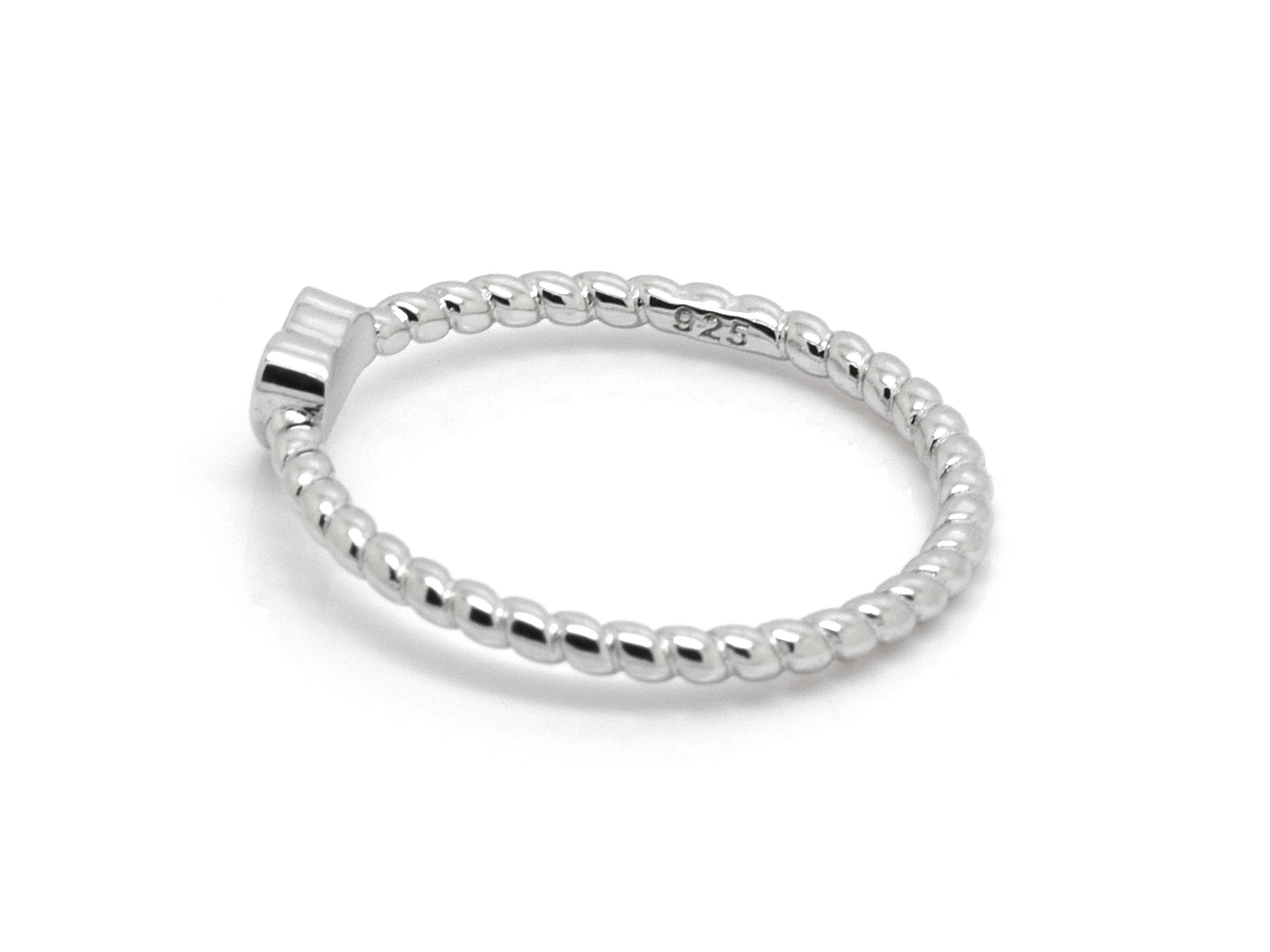 Rep och Hjärta Ring i Äkta 925 Silver storlek 7, Hjärtan Accessoar, Evig Kärlek Smycke - 3