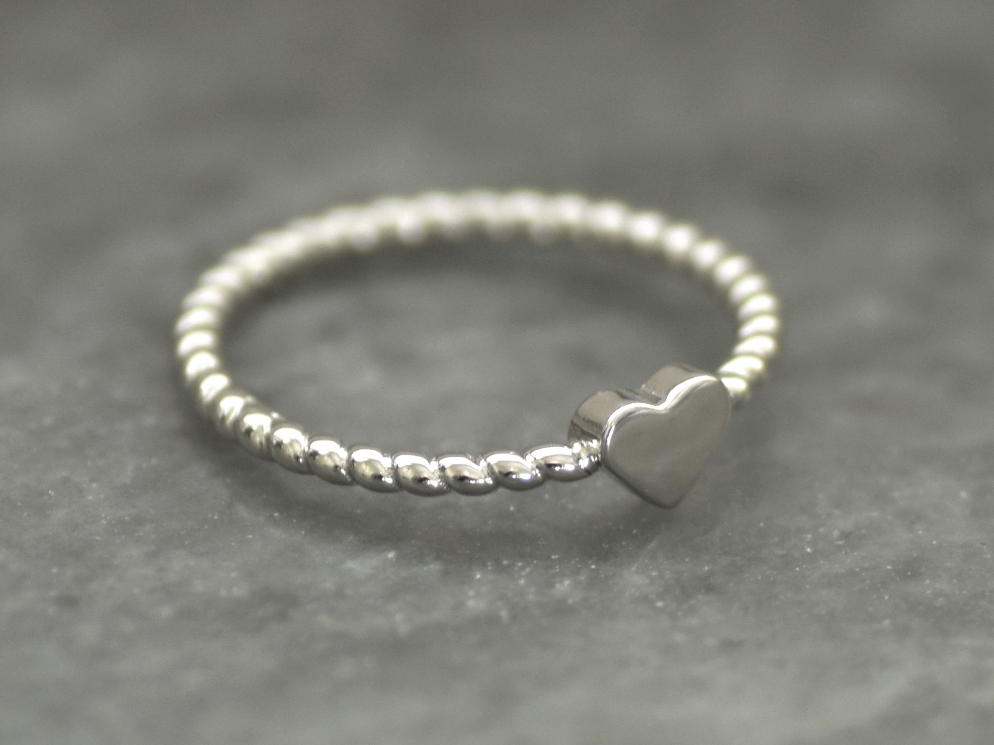 Rep och Hjärta Ring i Äkta 925 Silver storlek 7, Hjärtan Accessoar, Evig Kärlek Smycke - 2