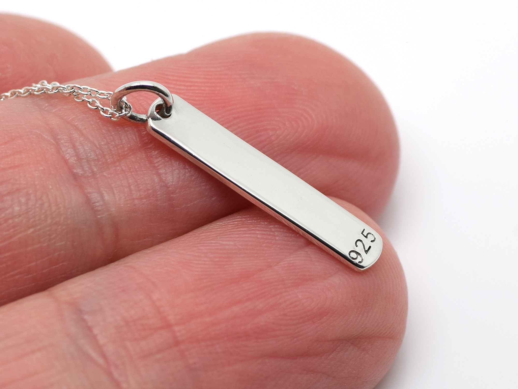 Friends Forever Text Halsband i Äkta 925 Silver, Tag med Budskap Hänge, Evig Vänskap Smycke - 3