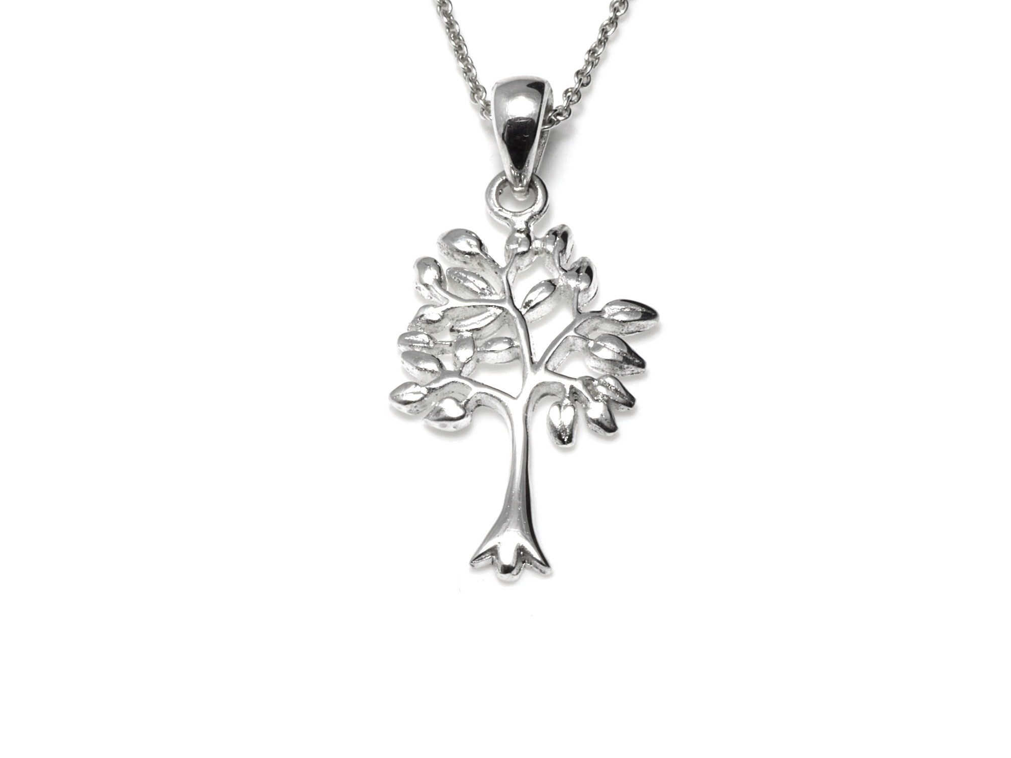 Livets Träd Halsband i Äkta 925 Silver, Visdom Hänge, Evigt Liv Accessoar, Livsträd Smycke