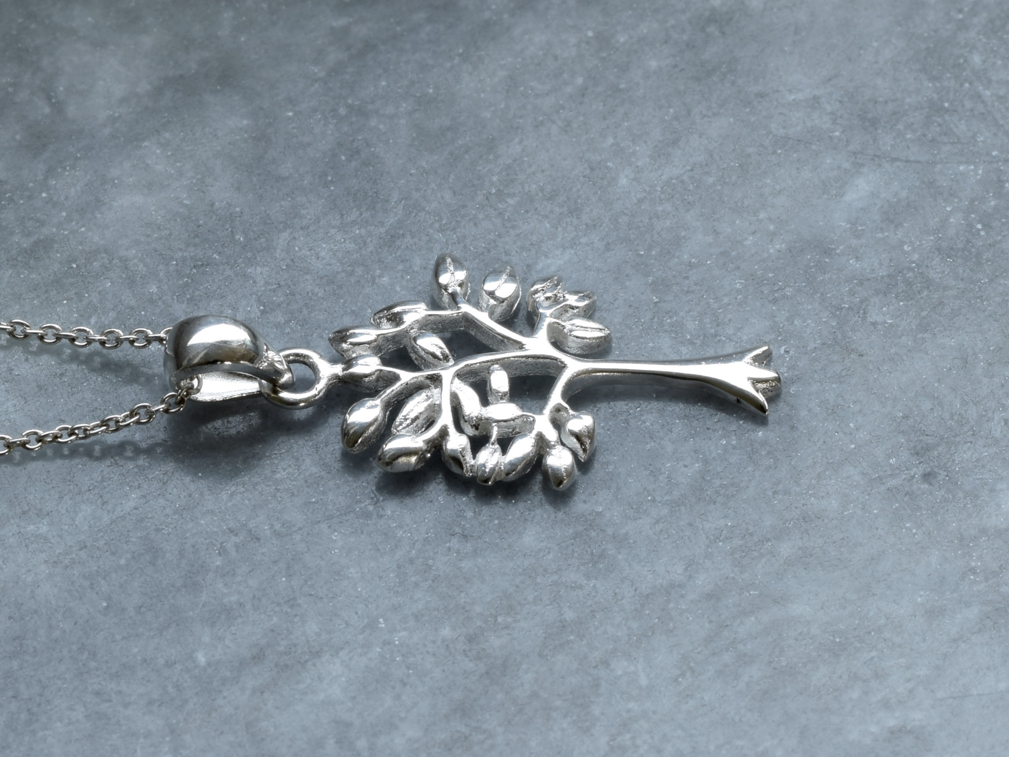 Livets Träd Halsband i Äkta 925 Silver, Visdom Hänge, Evigt Liv Accessoar, Livsträd Smycke - 2