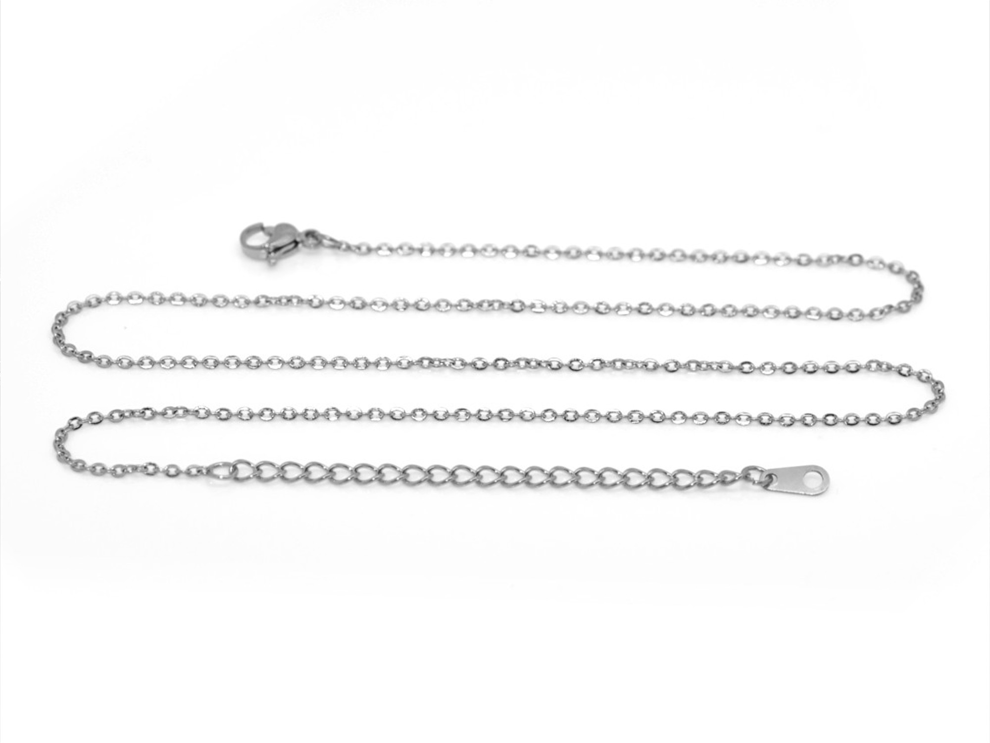 Blåfläckig Jaspis Halsband i Rostfritt Stål, Droppformat Hänge, Naturlig Blå Halvädelsten Smycke - 4