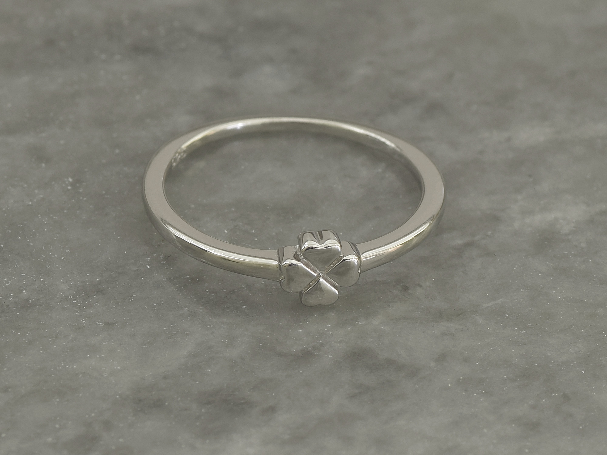 Fyrklöver Ring i Äkta 925 Silver storlek 7, Lyckosymbol Accessoar, Tur och Lycka Smycke - 3