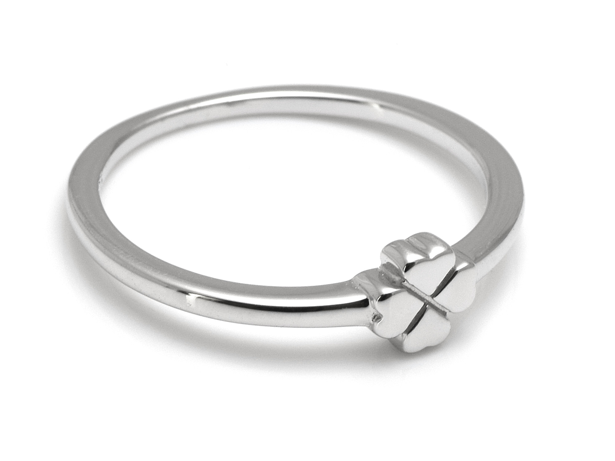 Fyrklöver Ring i Äkta 925 Silver storlek 7, Lyckosymbol Accessoar, Tur och Lycka Smycke