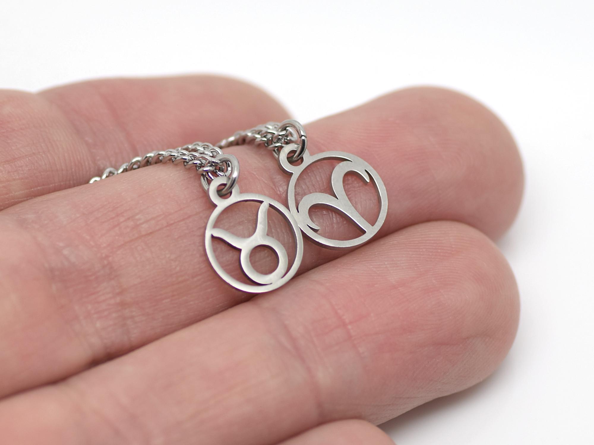 Valfritt Stjärntecken Armband i Rostfritt Stål, Zodiak Accessoar, Födelsedag Smycke - 4