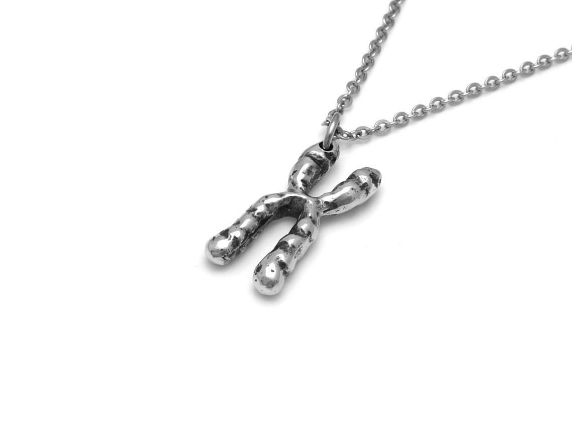 Anatomisk X-kromosom Halsband, Handgjort Anatomi Smycke - 4