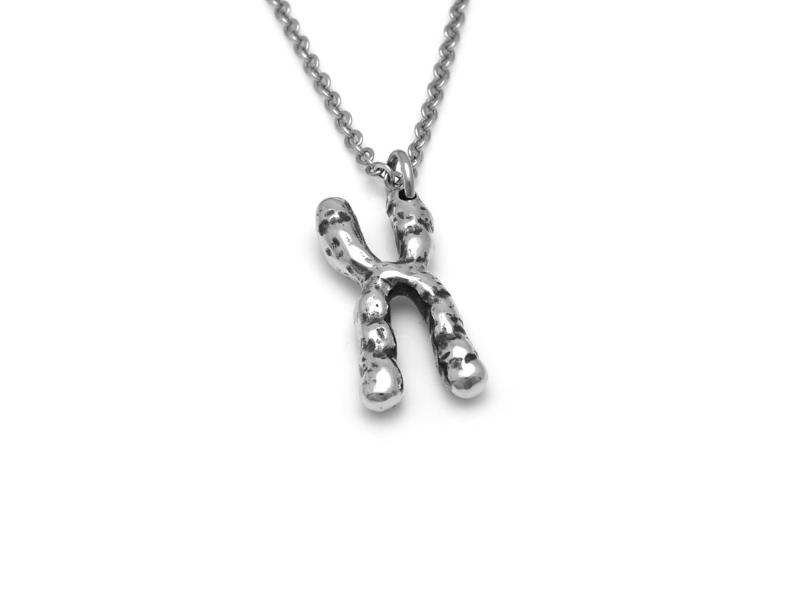 Anatomisk X-kromosom Halsband, Handgjort Anatomi Smycke - 2