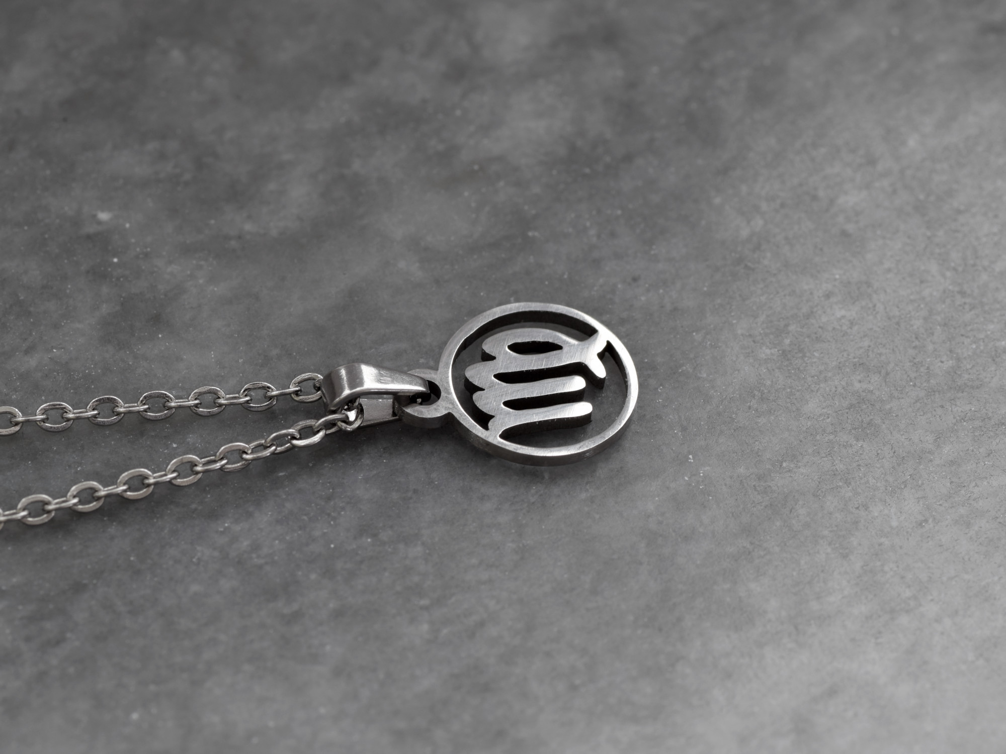 Jungfrun Stjärntecken Halsband i Rostfritt Stål, Zodiak Hänge, Födelsedagspresent Smycke - 2
