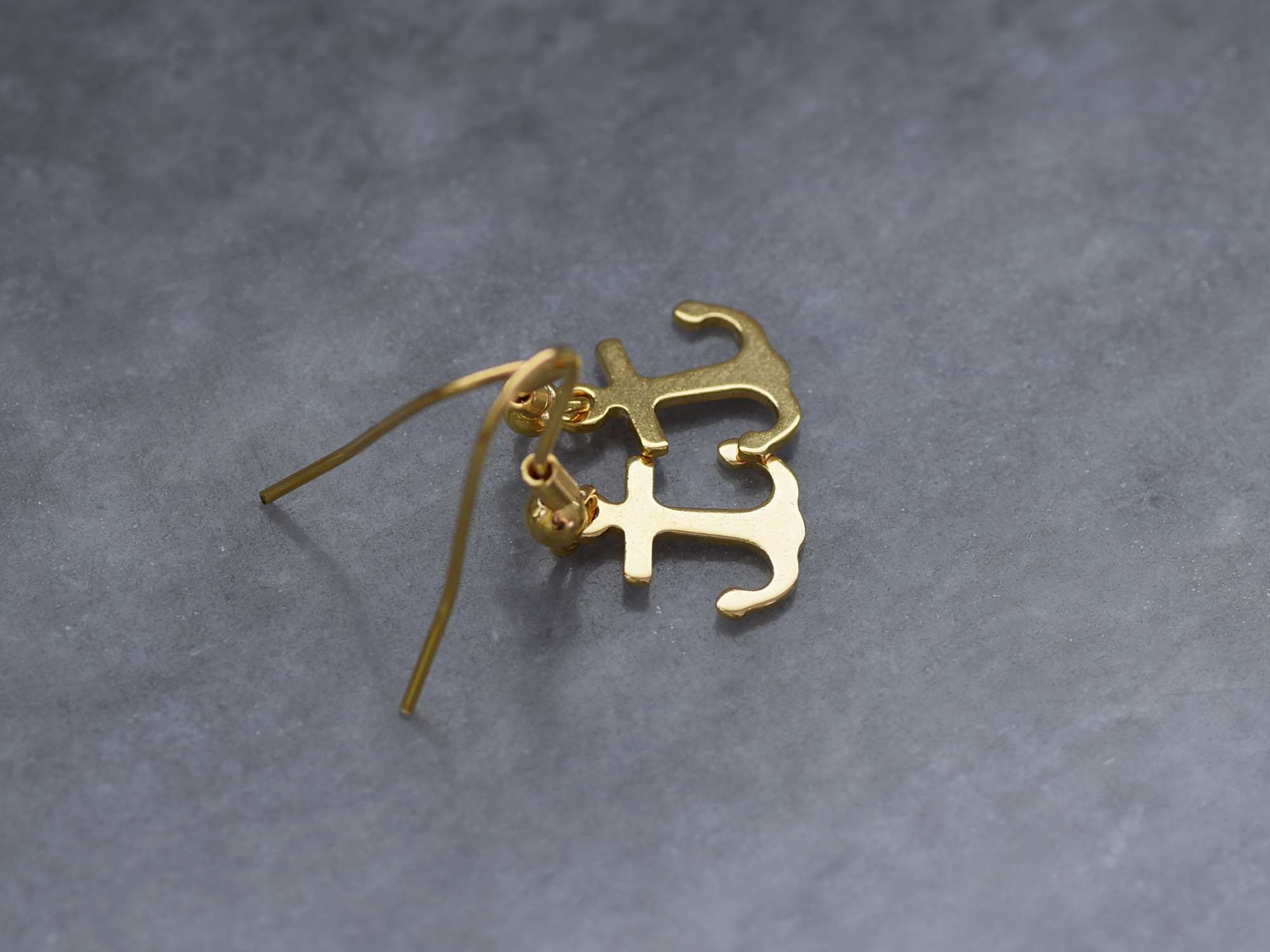 Guld Ankare Örhängen i Rostfritt Stål, Seglare Örhänge, Skepp Accessoar, Båt Smycke - 2