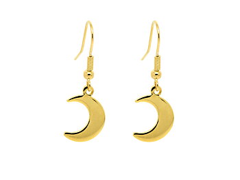 Guld Måne Örhängen i Rostfritt Stål, Månskära Örhänge, Nymåne Accessoar, Månsmycke