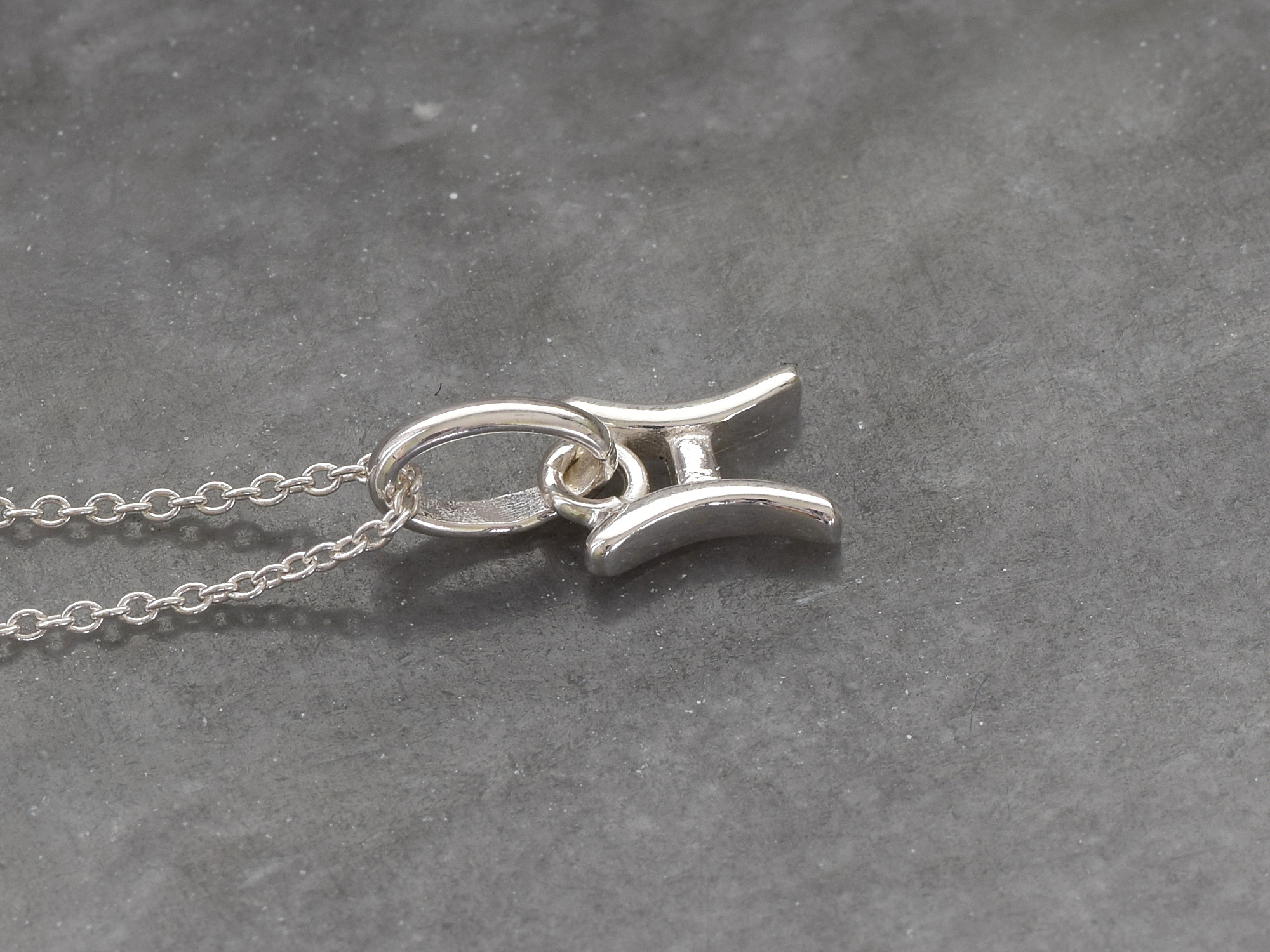 Fiskarna Halsband i Äkta 925 Silver, Födelsedag Hänge, Zodiak Accessoar, Stjärntecken Smycke - 3