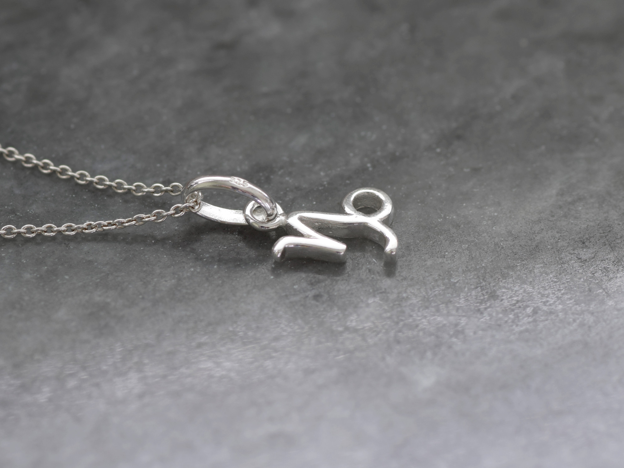 Stenbocken Halsband i Äkta 925 Silver, Födelsedag Hänge, Zodiak Accessoar, Stjärntecken Smycke - 2