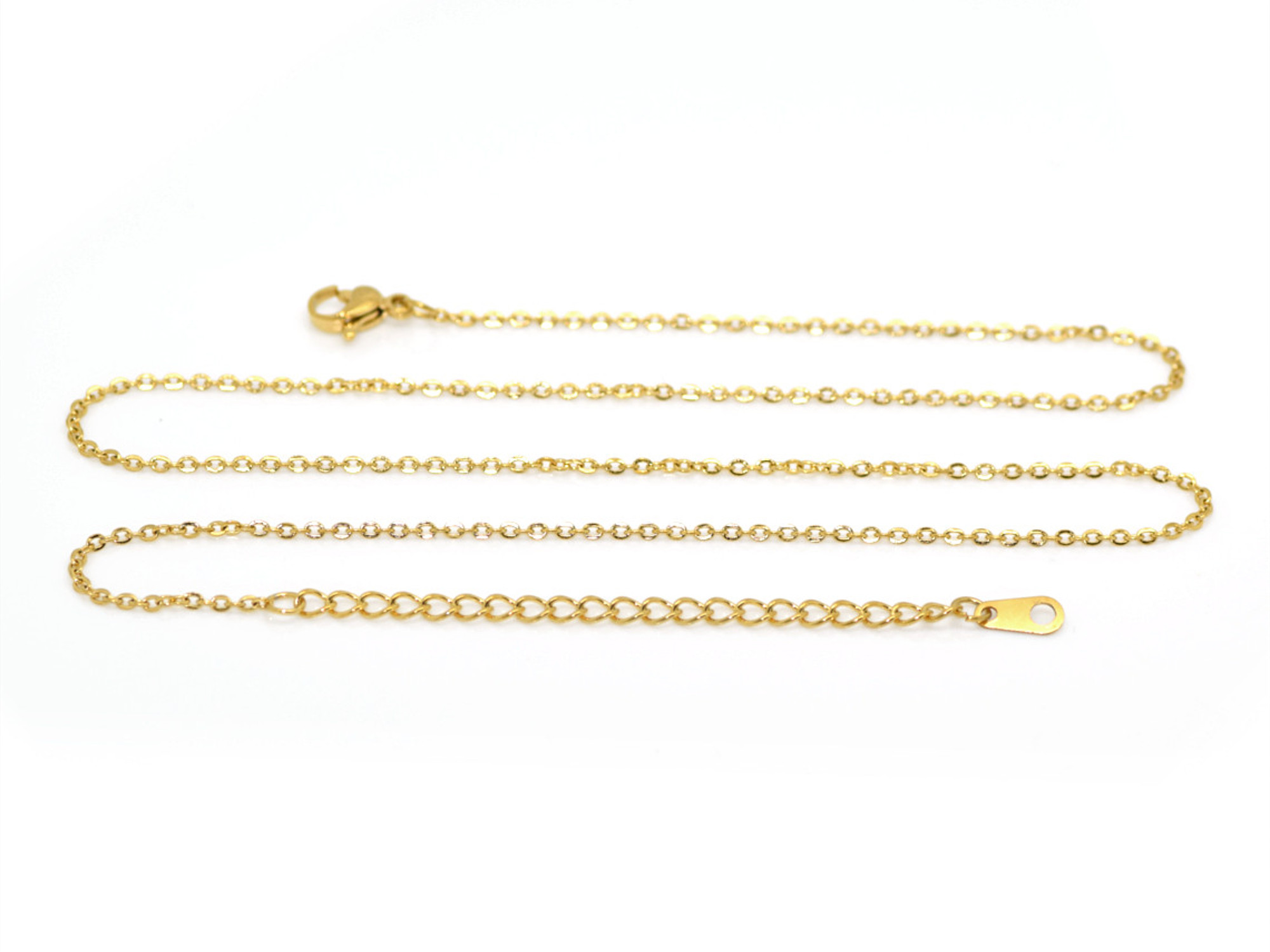 Guld Kors Halsband i Rostfritt Stål, Kristendom Hänge, Dop och Konfirmation Smycke - 3