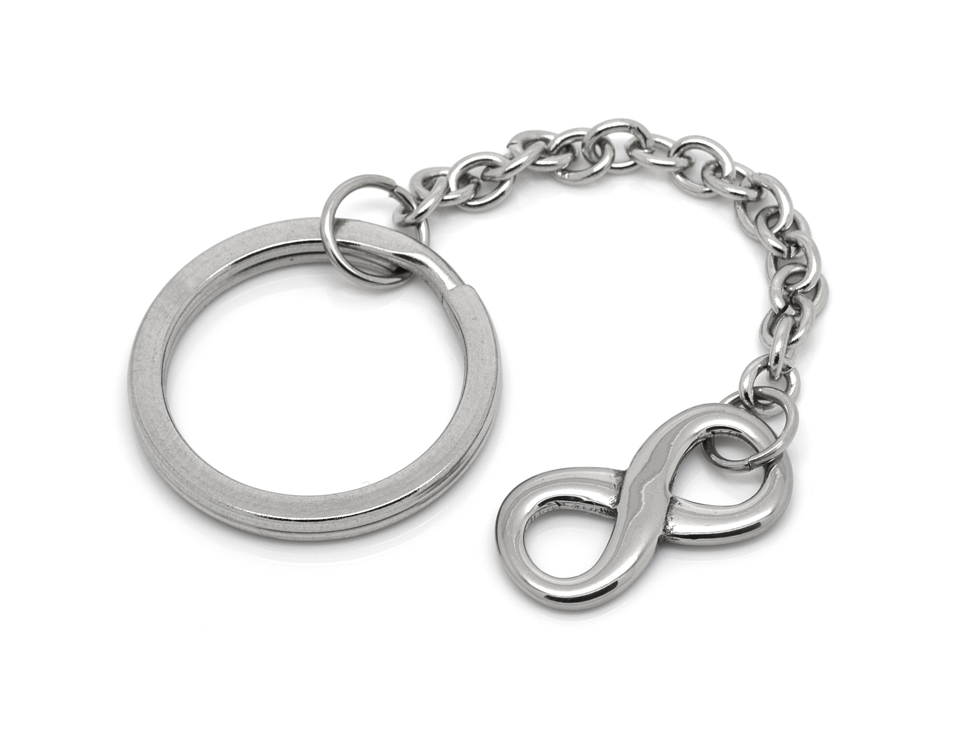 Infinity Nyckelring i Rostfritt Stål, Evighetstecken Accessoar, Vänskap eller Kärlek Nyckelhållare