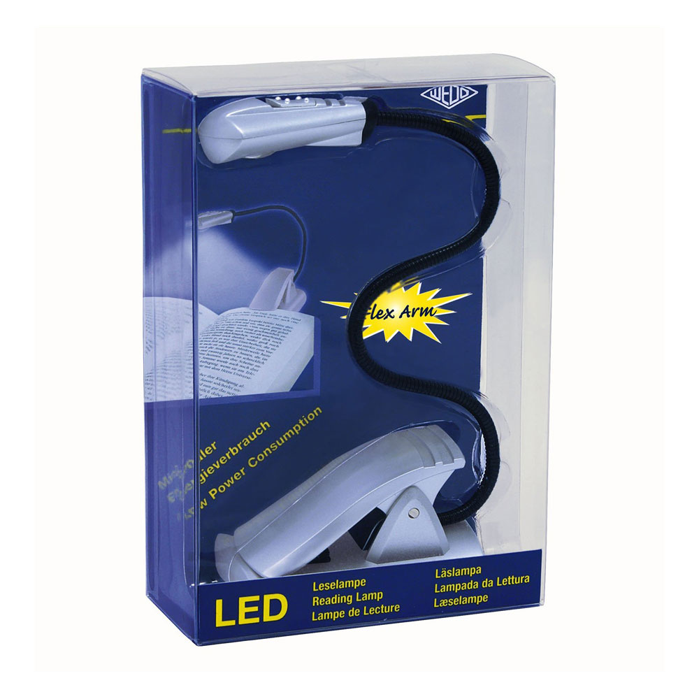Läslampa - WEDO LED Reading Light Silver - 2