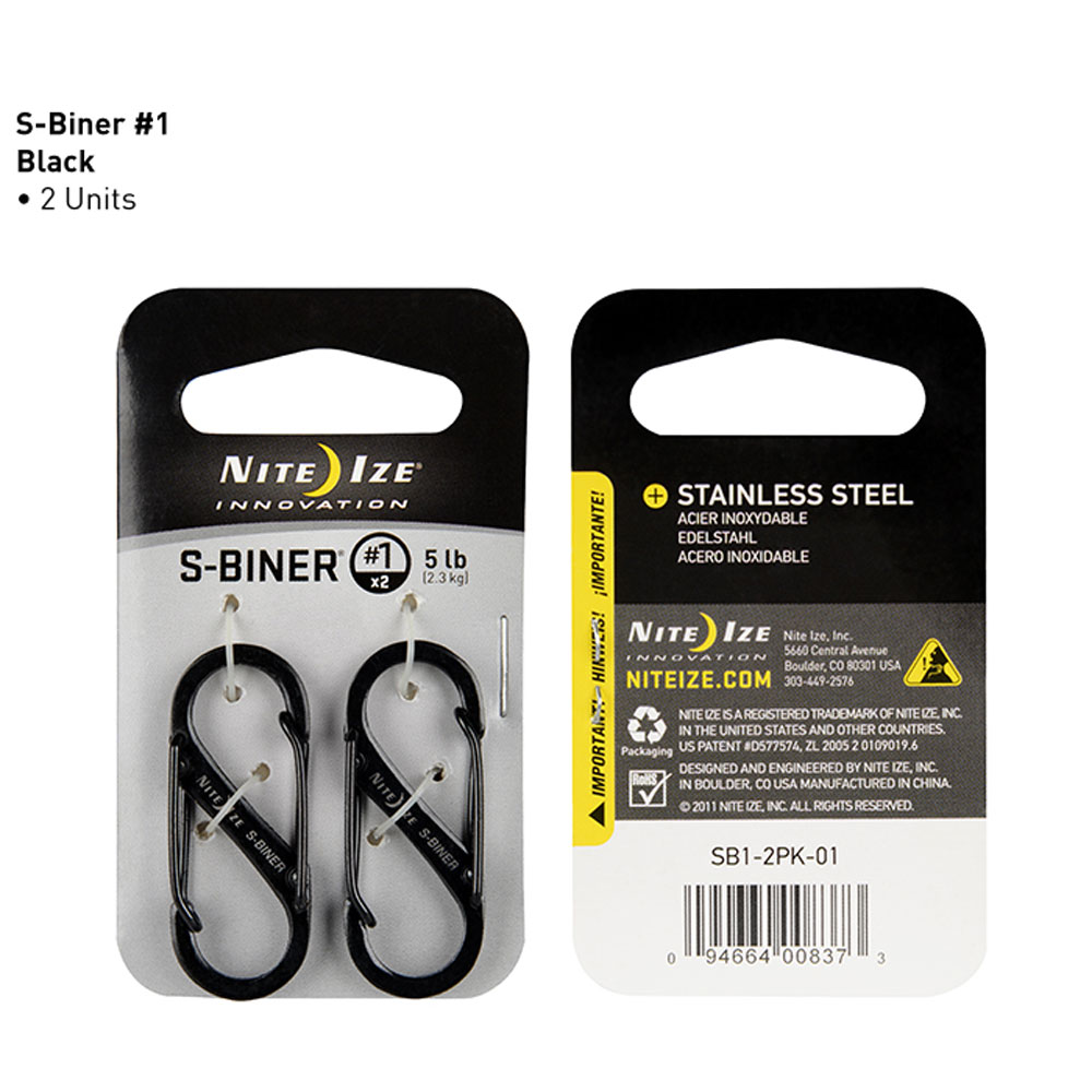 Karbinhakar - NITEIZE S-Biner 1, 2 pack - 3