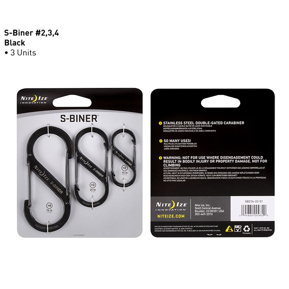 Karbinhakar - NITEIZE S-Biner 2-3-4 - 4