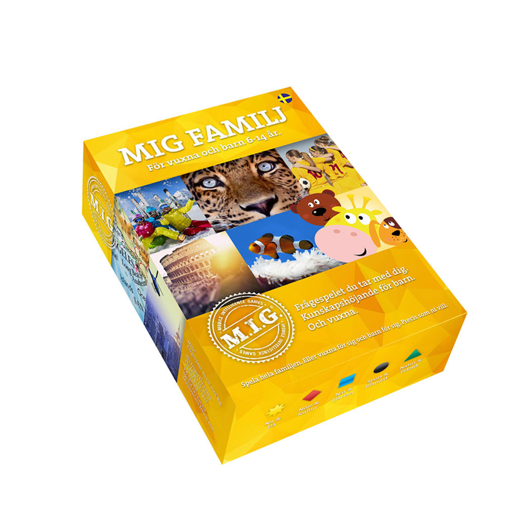 Kunskapsspel i reseformat - M.I.G. Mig familj Gul - 2