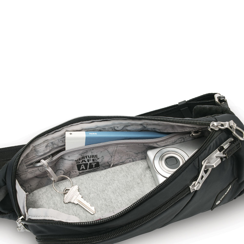 Stöldsäker väska - PACSAFE Vibe 150 Recycled Anti-Theft Sling Pack Black - 3
