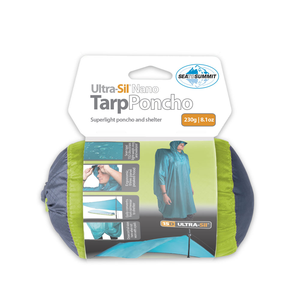 Ultralätt tarp/regnponcho - SEA TO SUMMIT Ultra-Sil Nano Tarp Poncho - 2