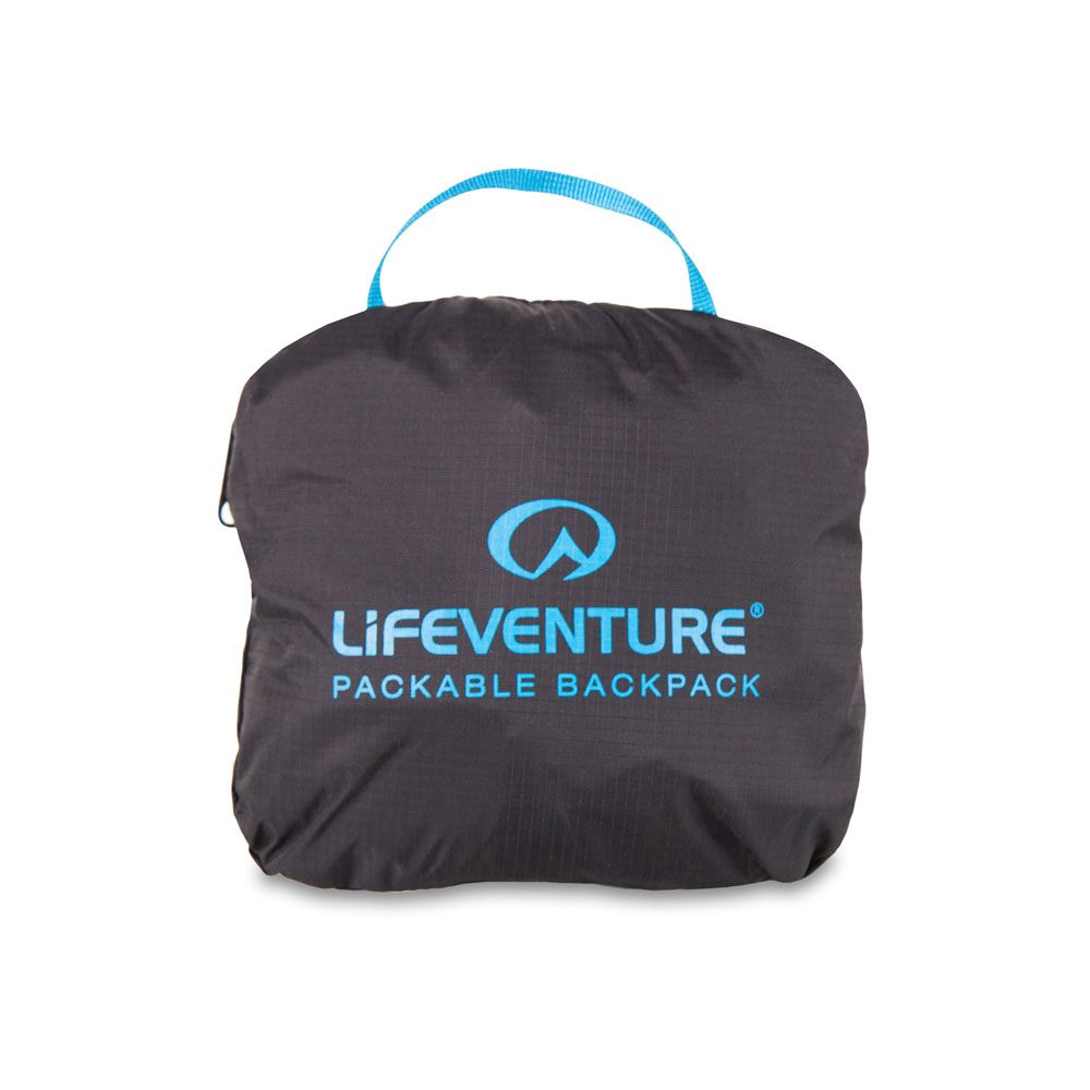 Ihoppackningsbar ryggsäck - LIFEVENTURE Packable Backpack 25L Black - 2