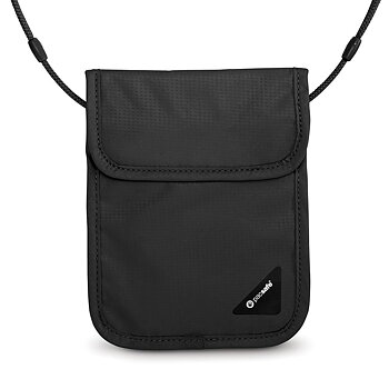 Nackplånbok - PACSAFE Coversafe X75 RFID-Blocking Neck Pouch Black