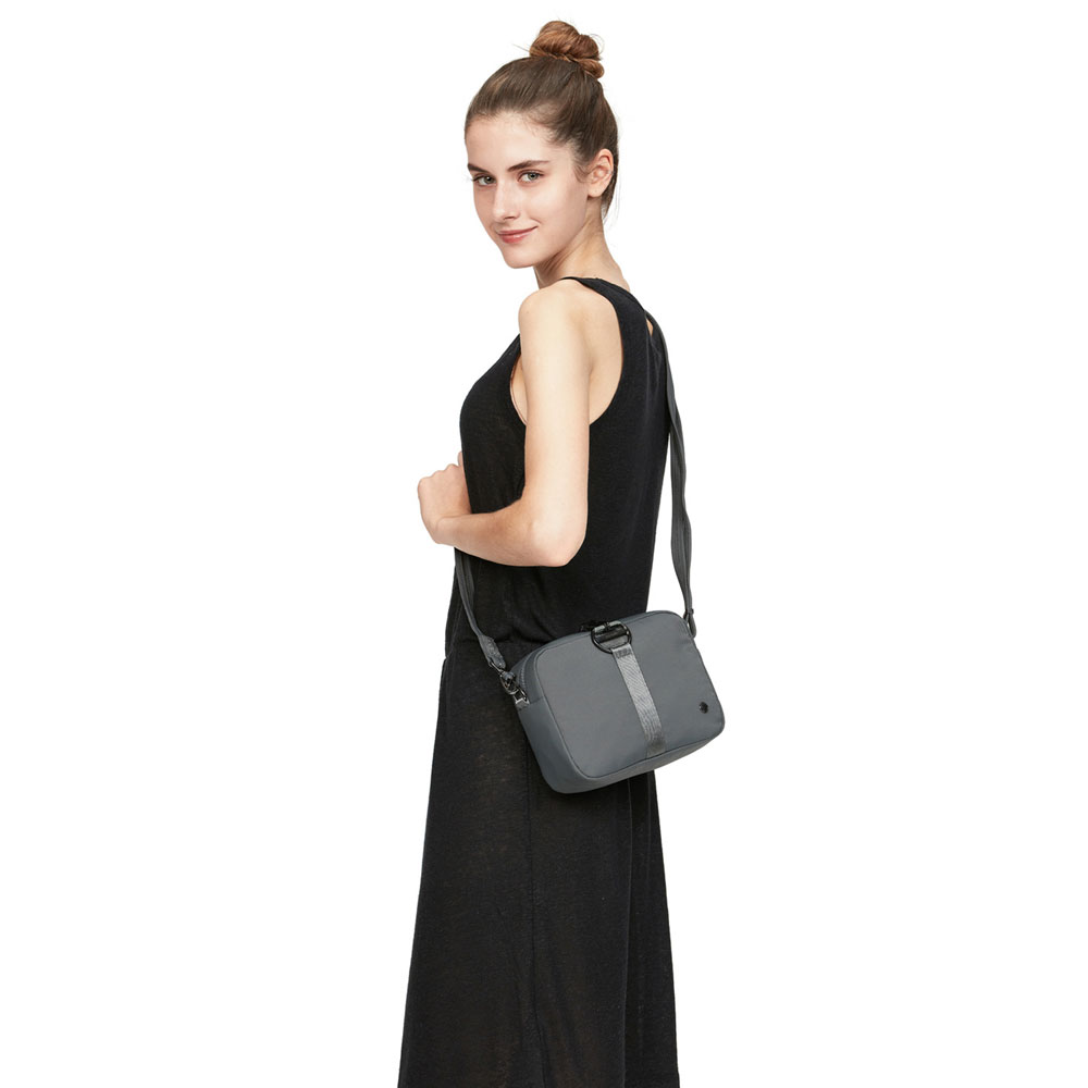 Stöldsäker väska - PACSAFE Citysafe CX Square Crossbody Econyl Rose - 5