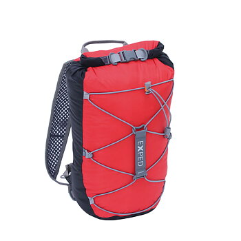 Vattentät ryggsäck - EXPED Cloudburst 15 Ruby Red
