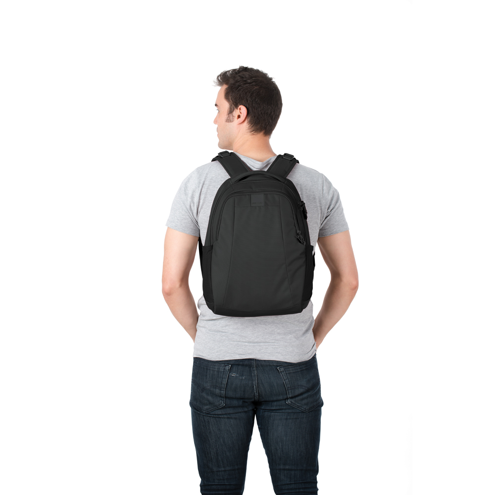 Stöldsäker ryggsäck - PACSAFE Metrosafe LS350 ECONYL Black - 6