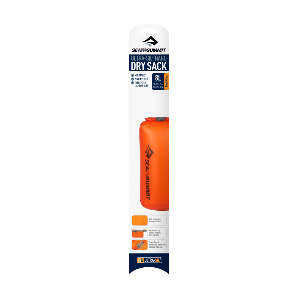Vattenresistent packpåse - SEA TO SUMMIT Ultra-Sil® Nano™ Dry Sack 8 l. - 9