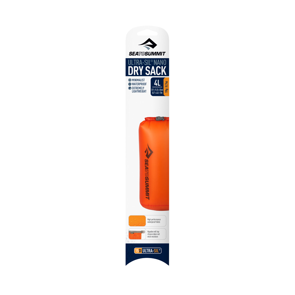 Vattenresistent packpåse - SEA TO SUMMIT Ultra-Sil® Nano™ Dry Sack 4 l. - 8
