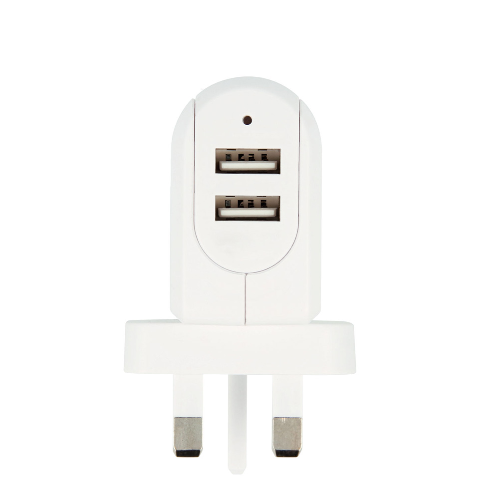 Reseadapter - SKROSS UK USB Charger 2-port - 2