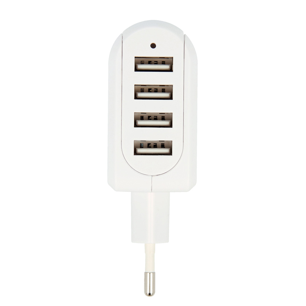Reseadapter - SKROSS Euro USB Charger 4-port - 2