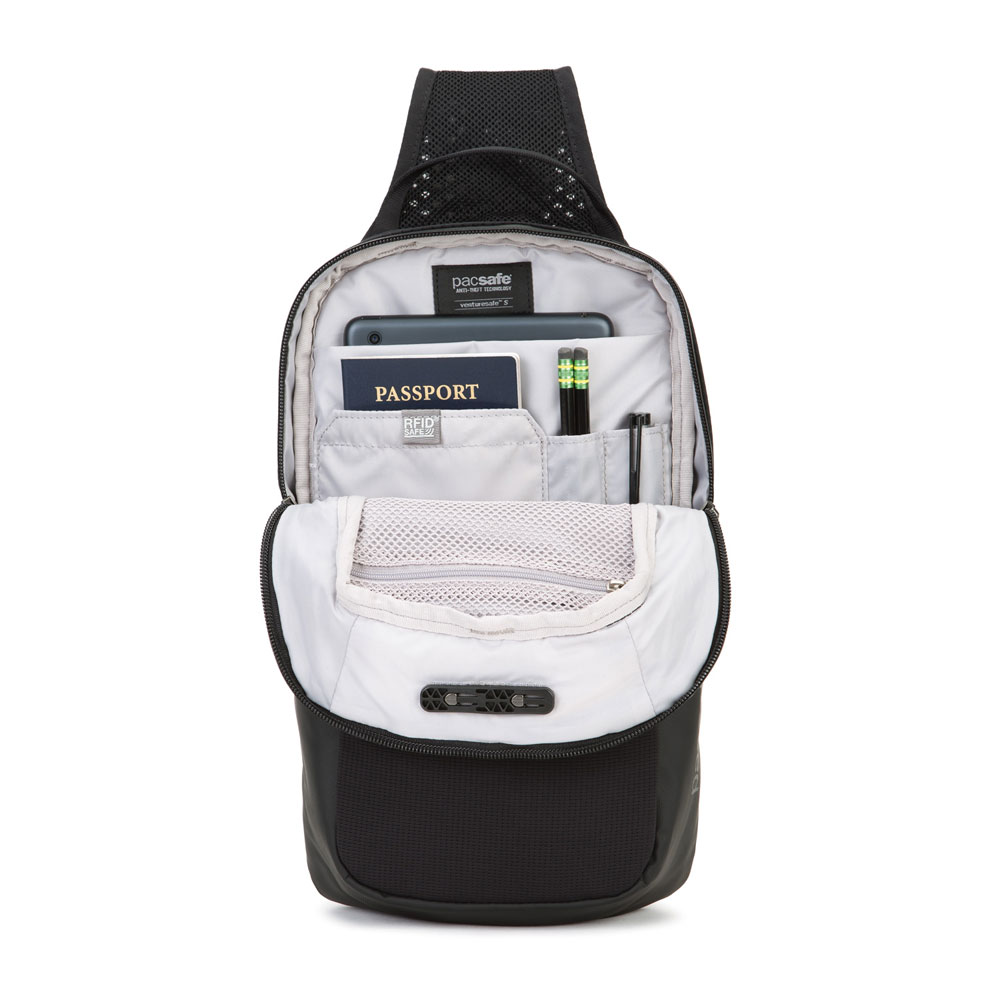 Säkerhetsväska - PACSAFE Venturesafe X Sling Pack Black - 6