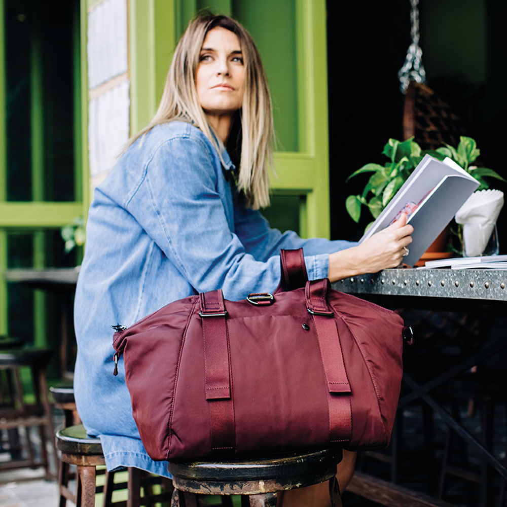 Stöldsäker väska - PACSAFE Citysafe CX Tote Blush Tan - 7