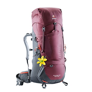 Vandringsryggsäck - DEUTER Aircontact Lite 45+10 SL Maron