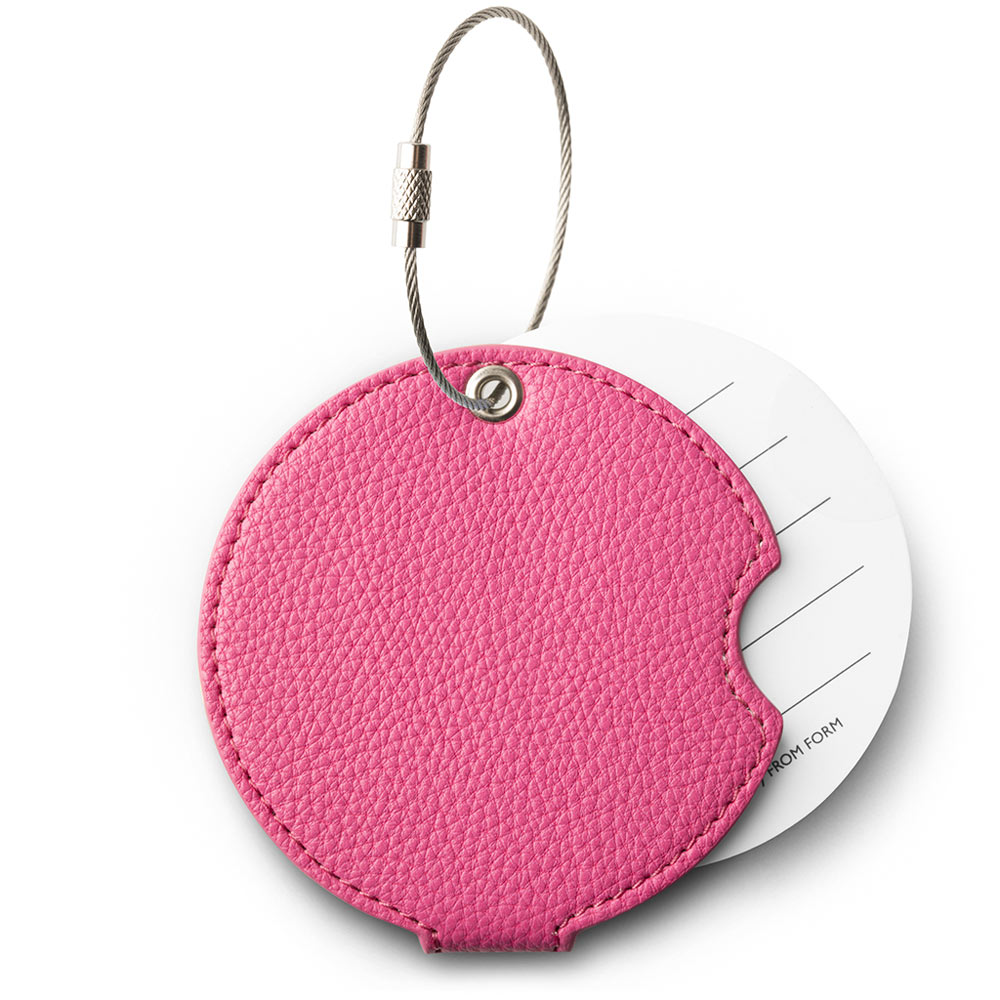 Bagageetikett - ADDATAG konstläder Bubbelgum Pink - 2