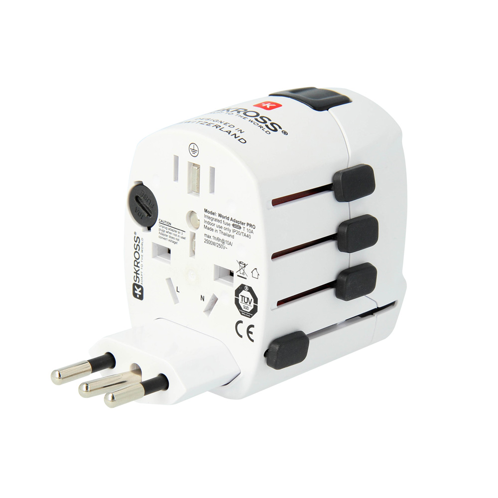 Reseadapter - SKROSS  PRO World Travel Adapter - 3