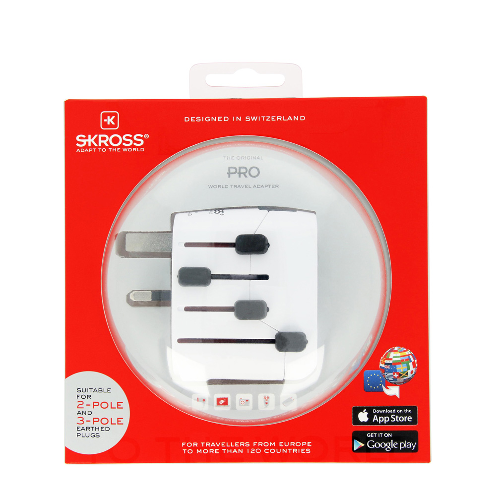 Reseadapter - SKROSS  PRO World Travel Adapter - 4