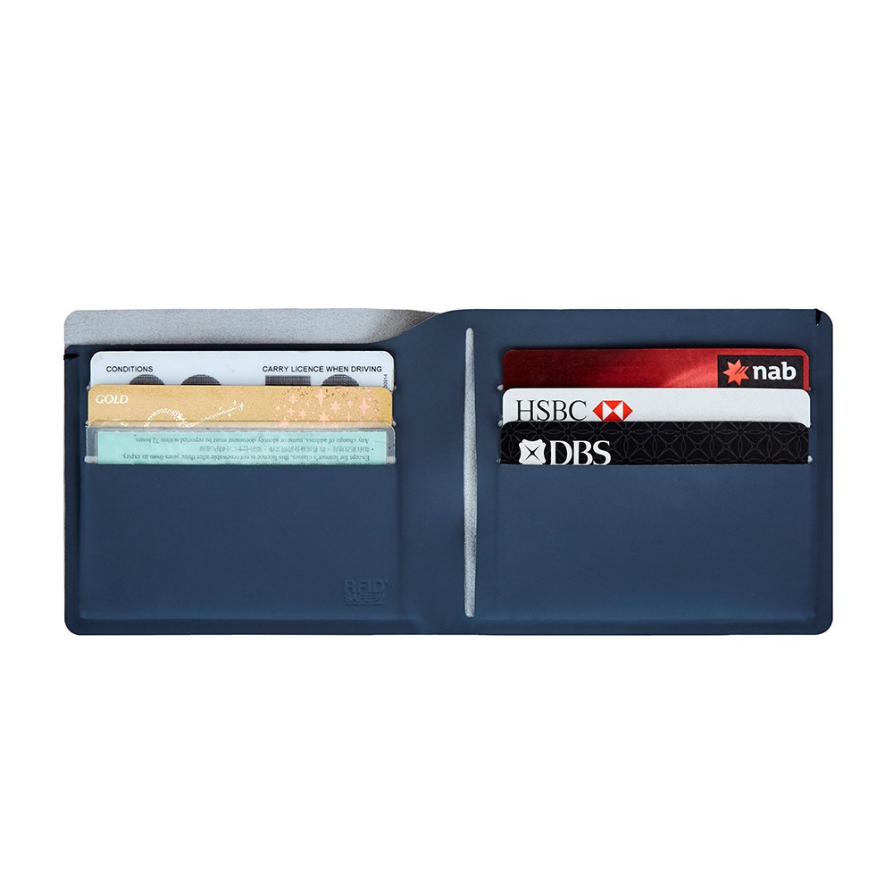 Reseplånbok - PACSAFE RFIDsafe TEC Bifold Plus Wallet Navy Blue - 2