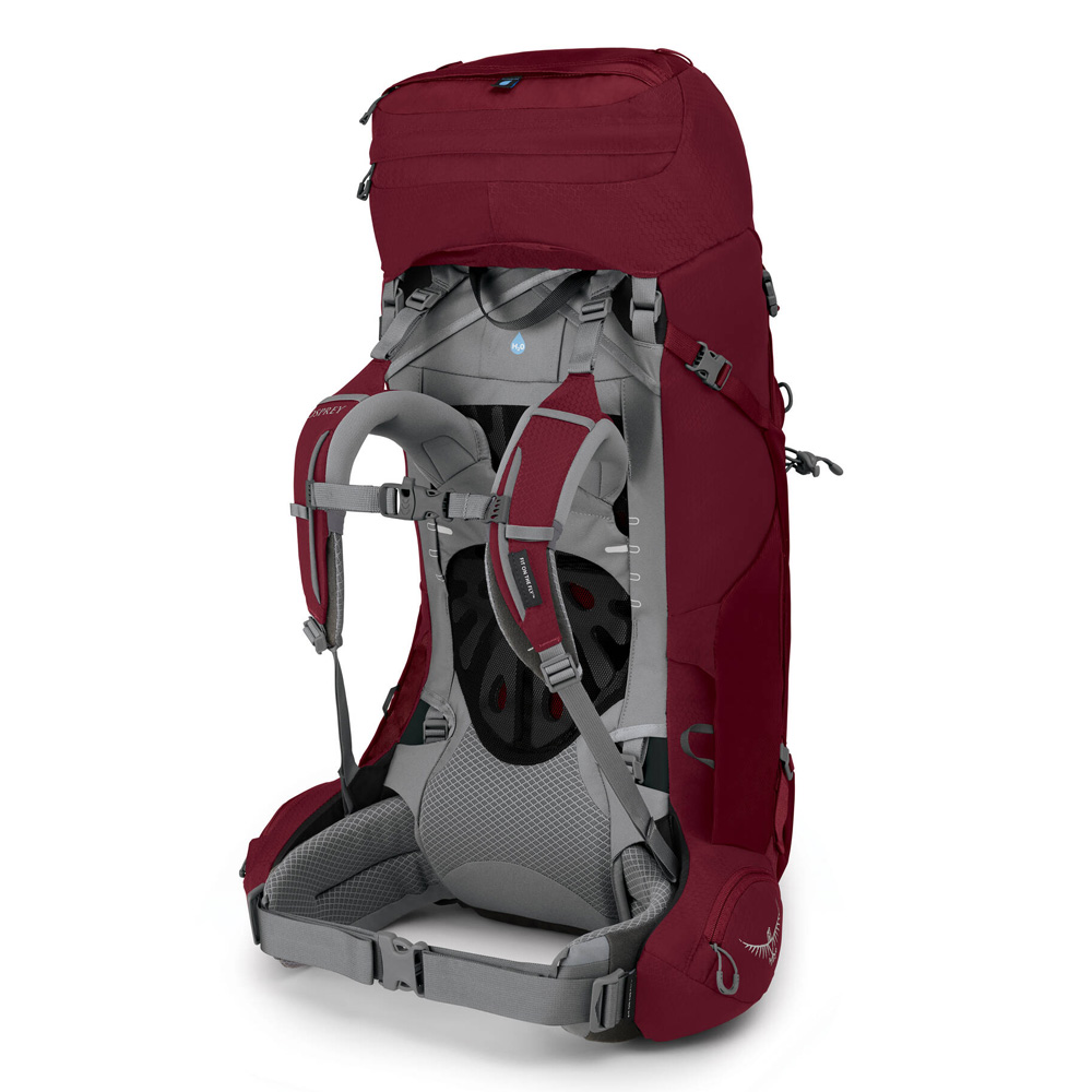 Rejäl vandringsryggsäck - OSPREY Ariel 55 (W) Claret Red - 3