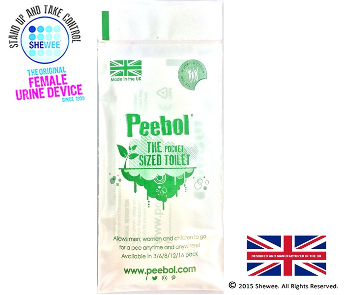 Bärbar toalett - PEEBOL The Pocket Sized Toilet 3-pack - 2