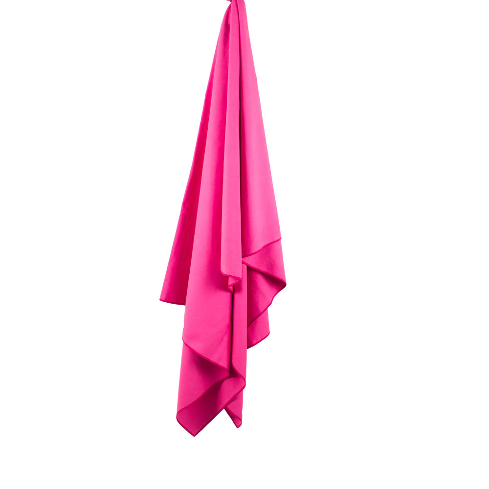 Resehandduk - LIFEVENTURE Soft Fibre Trek Towel Giant Pink - 4